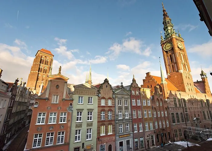 Gdanskie - - Dluga Z Widokiem Na Ratusz I Nad Motlawa * Gdańsk